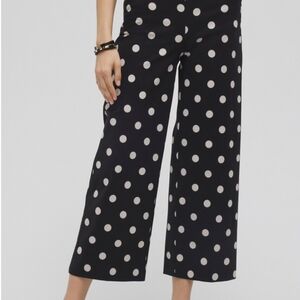 NWT Chico's So Slimming Brigette Perfect Dots Wide Leg Crop - Size 2.5R (US 14)